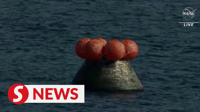 NASA’s Orion capsule splashes down, capping Artemis I mission