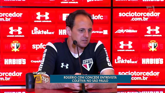 Rogério Ceni concede coletiva no São Paulo