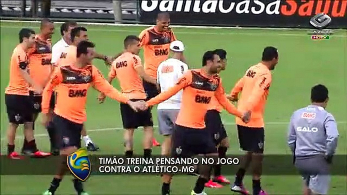 Confira a preparação do Corinthians para o jogo contra o Galo