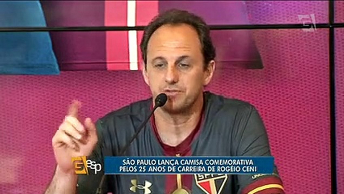 São Paulo lança camisa comemorativa pelos 25 anos de carreira de Rogério Ceni