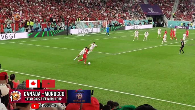 Canada vs Morocco - Atmosfera sa utakmice svetskog prvenstva Maroko Kanada (2022) - Maroc FIFA World Cup