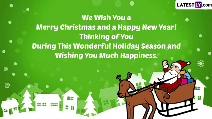 Christmas and Happy New Year 2023 Greetings: Share Messages and Wishes This Holiday Season