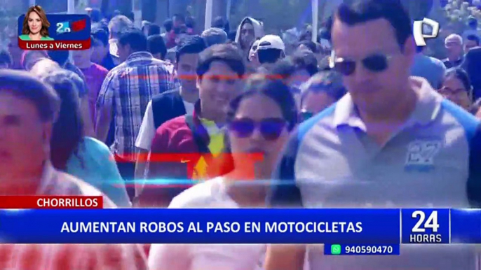 Chorrillos: vecinos denuncian ola de asaltos en motocicletas