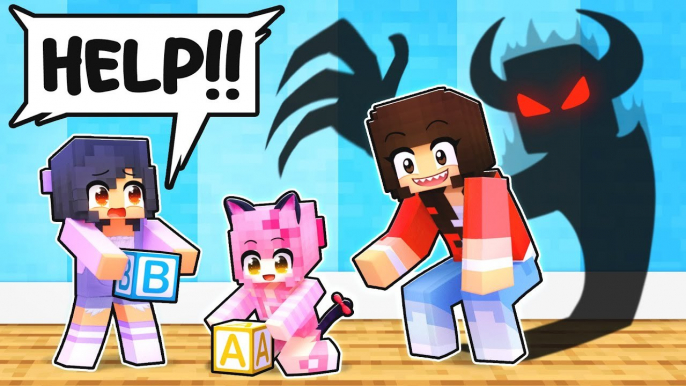 Playing Minecraft as a HELPFUL Strawberry Kitten!