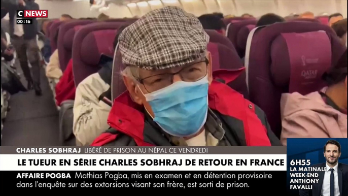 Regardez la première interview du tueur en série français Charles Sobhraj, qui a inspiré la série Netflix "Le Serpent" , dans l'avion qui le ramène en France