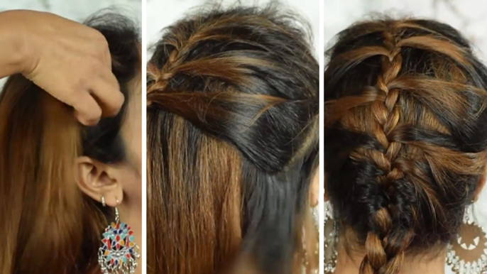 French Braid Hairstyle Tutorial। फ्रेंच चोटी बनाने का आसान तरीका | Simple hairstyle for Long Hair|