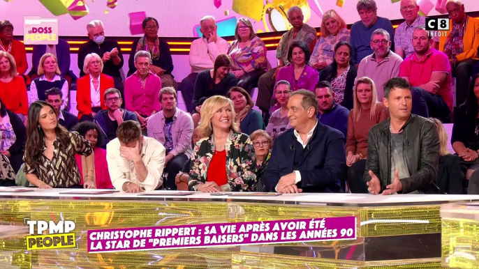 Christophe Rippert révélé par "Premiers Baisers" dans l'émission "TPMP People" sur C8. Il se confie sur sa reconversion qui lui offre un confort financier.