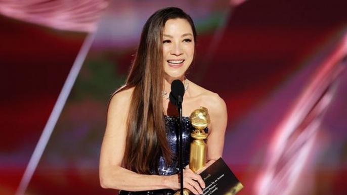 Michelle Yeoh Threatens to Beat Up Golden Globes Producers in Winning Speech for Everything Everywhere All At Once