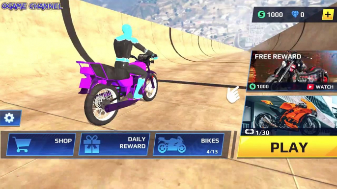 Bike Racing GT Spider Moto - Superhero Motorcycle Stunts Driver Games / Android GamePlay