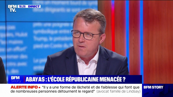 Abayas: "Ces vêtements doivent être interdits à l'école", pour François Durovray, président LR du département de l’Essonne