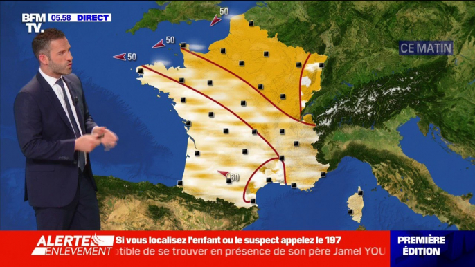 Un temps chaud et ensoleillé ce jeudi, des orages attendus à l'Ouest