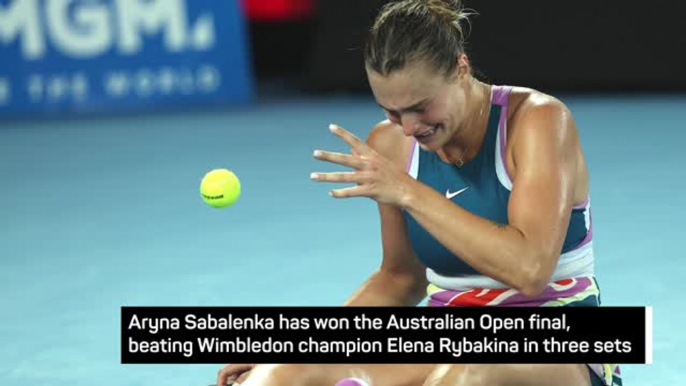 Breaking News - Sabalenka wins Australian Open