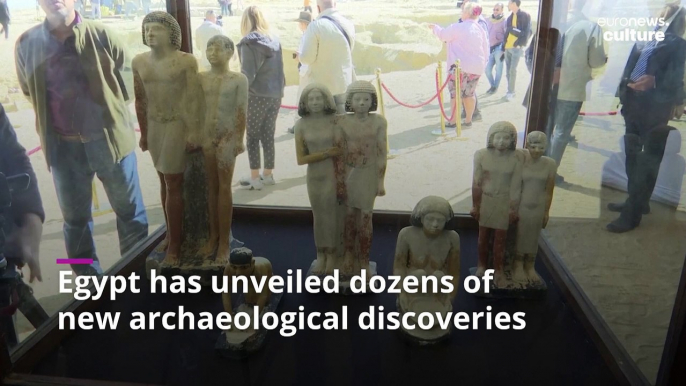 Egypt unveils new incredible discoveries including two tombs and gold-covered sarcophagus