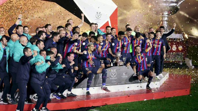 Barcelona down Real Madrid 3-1 to win Super Cup