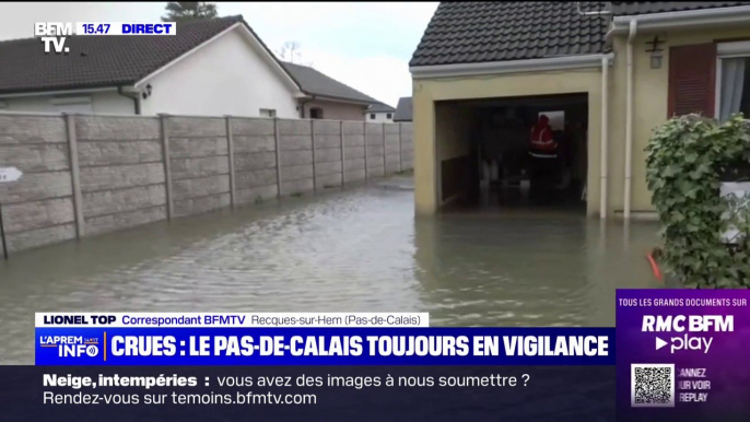 À cause des crues et des inondations importantes, le Pas-de-Calais est toujours en vigilance orange