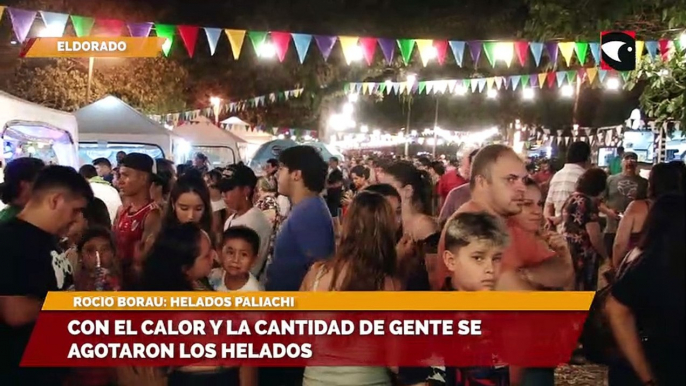 Con el calor y la cantidad de gente se agotaron los Helados