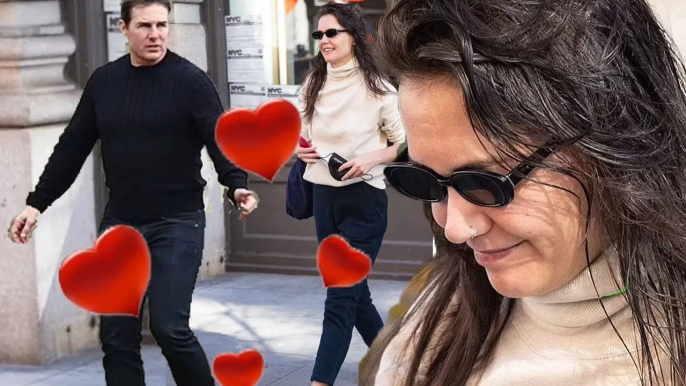 Refreshing!! Katie Holmes beams in meeting Tom Cruise amid rumors of reunion