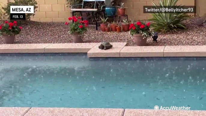 Thunderstorms pelt Arizona communities with hail