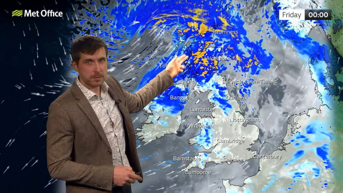 Met Office Evening Weather Forecast 16/02/23 - Storm Otto bringing strong winds