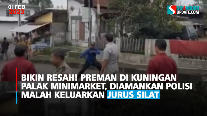 Bikin Resah! Preman di Kuningan Palak Minimarket, Diamankan Polisi Malah Keluarkan Jurus Silat