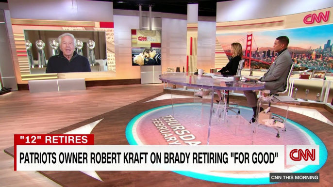 Robert Kraft says he wants Tom Brady to retire as New England Patriot