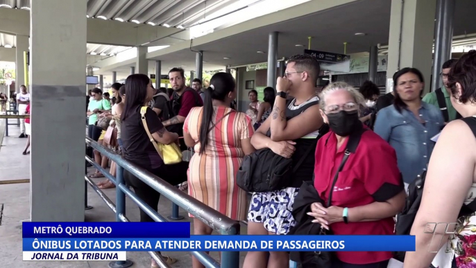 Ônibus lotados para atender demanda de passageiros