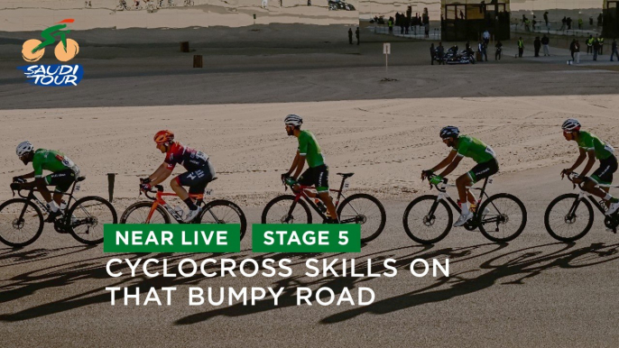 Cyclocross skills on that bumpy road  - Stage 5 - #SaudiTour 2023