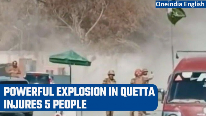 Pakistan: Huge bomb explosion injures 5 in Quetta, Balochistan | Oneindia News