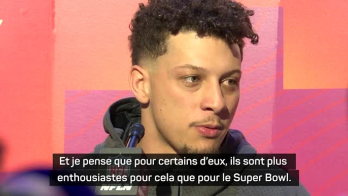 Super Bowl LVII - Mahomes : “Certains membres de ma famille sont plus enthousiastes de voir Rihanna que le match”