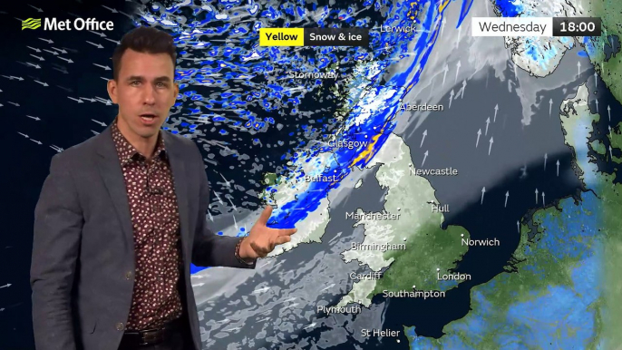 Met Office Afternoon  Weather Forecast 08/02/23 – Fog in south clearing