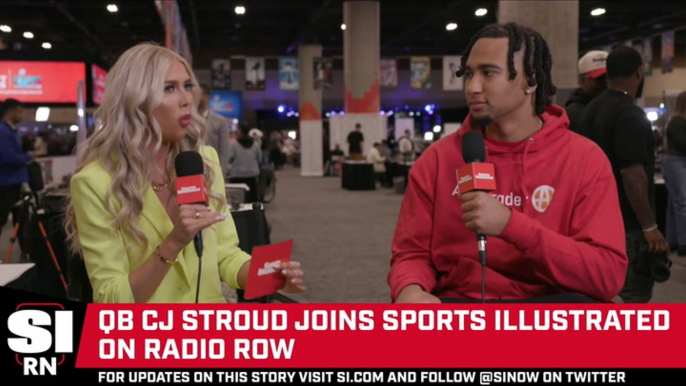 CJ Stroud Joins SI on Radio Row Ahead of Super Bowl LVII