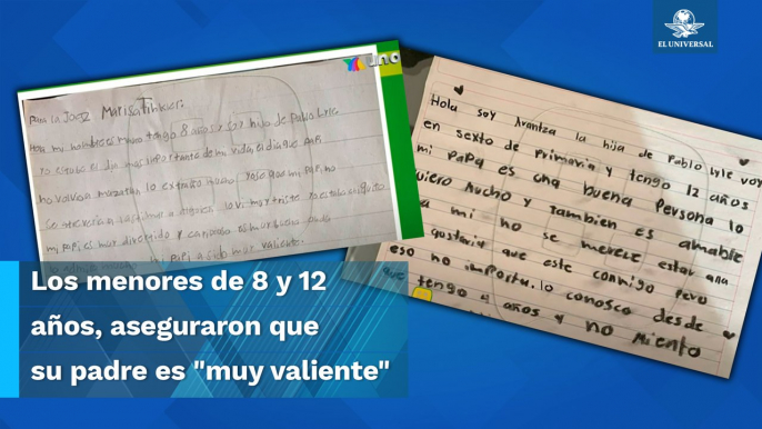 Hijos de Pablo Lyle escriben emotivas cartas a jueza que sentenció a su padre