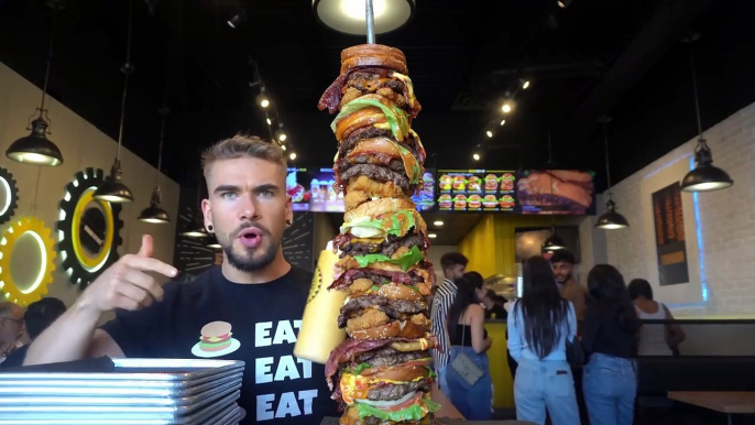 "TRULY IMPOSSIBLE" 14LB UNBEATEN BURGER CHALLENGE ($300) | The "CN TOWER" CHALLENGE in Toronto