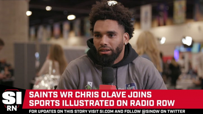 Chris Olave Joins SI on Radio Row Ahead of Super Bowl LVII