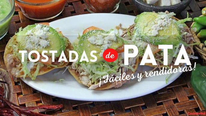 Receta de tostadas de pata de res | Aprende cómo cocer pata de res para tostadas | Cocina Vital