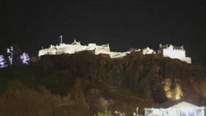 Hogmanay 22 - Castle by night from Princes Street