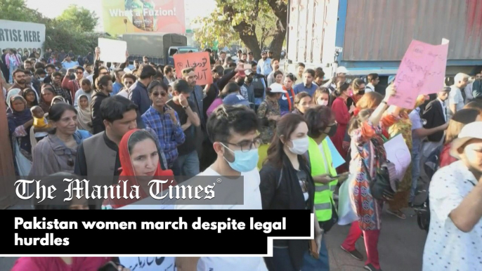 Pakistan women march despite legal hurdles