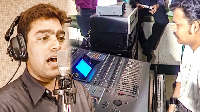 Ashutosh Rana Recording "Pardesi Re" Movie Song | Flashback Video