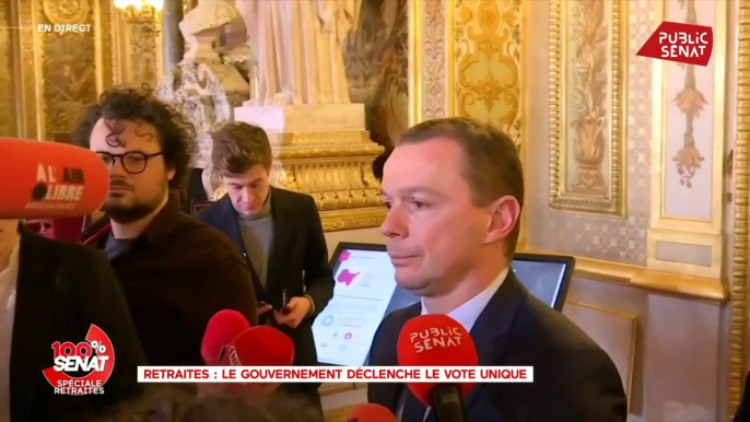 #Retraites Conférence de presse d'Olivier Dussopt après le recours au vote bloqué au Sénat