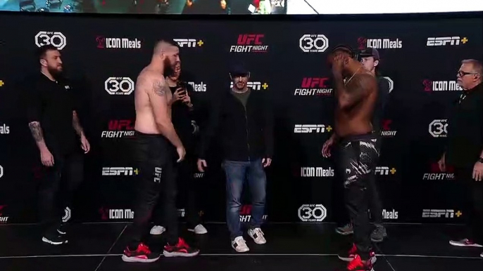 UFC Vegas 69_ Weigh-In Faceoffs