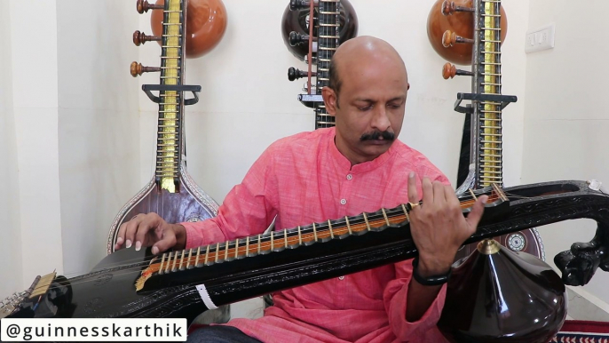 Dhanashree Thillana on Veena - Veena Fusion Music - Swathi Thirunal - Instrumental - Karthik Veena