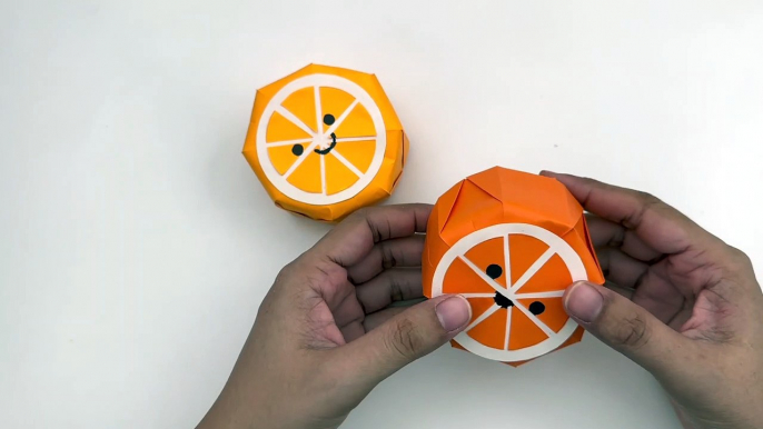 How To Make Easy 3D Paper Orange For Kids / Nursery Craft Ideas / Paper Craft Easy / KIDS crafts