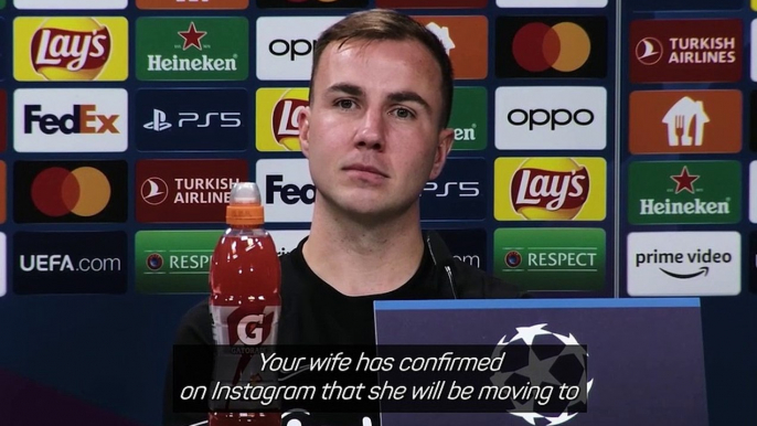 'It's news to me'! - Götze on his wife's move to Dubai