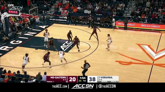 Virginia vs. Maryland Eastern Shore Highlights (ACC Network)