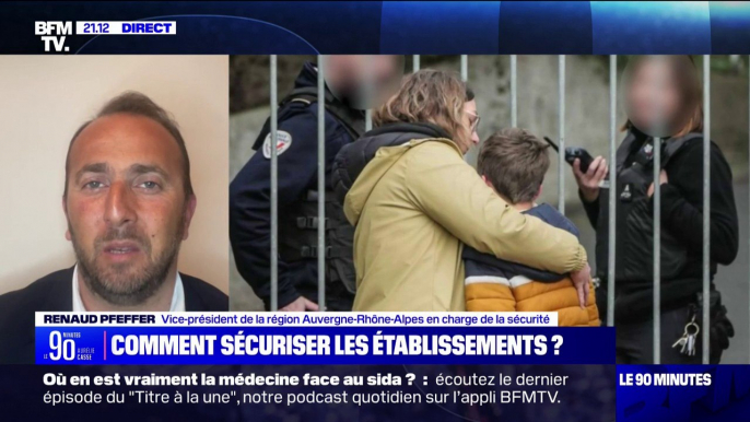 Enseignante mortellement poignardée: "281 établissements équipés de portiques en Auvergne-Rhône-Alpes" selon le vice-président de la région