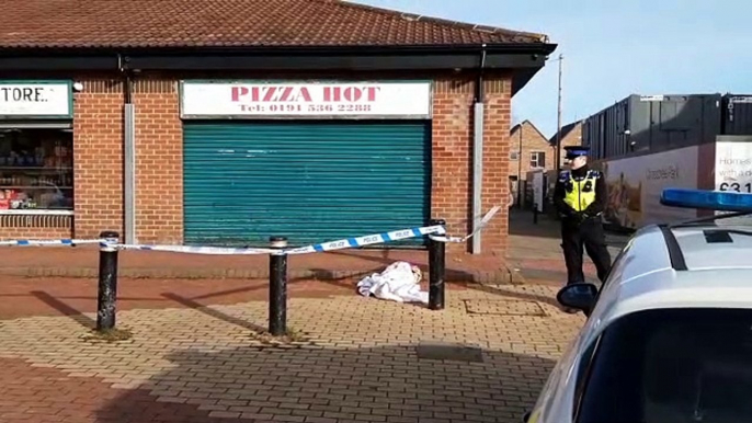 Police cordon in place after man is taken to hospital following incident in Downhill