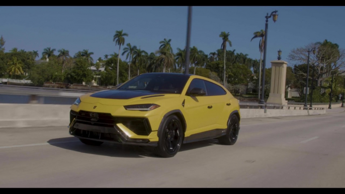 Drummer Jason Bonham driving the Lamborghini Urus Performante