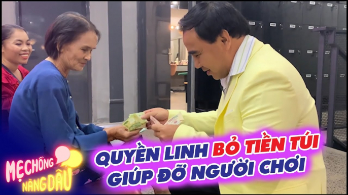 Quyền Linh LÉN LÚT BỎ TIỀN TÚI giúp đỡ cặp mẹ chồng nàng dâu BÁN VÉ SỐ sau hậu trường