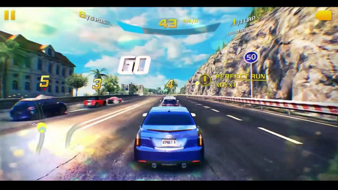 ASPHALT 8 _ AIRBORNE _ SEASON 1_ In AZURE COAST  _ Cadillac ATS Car _ SINGLE PLAYER _ PC Game