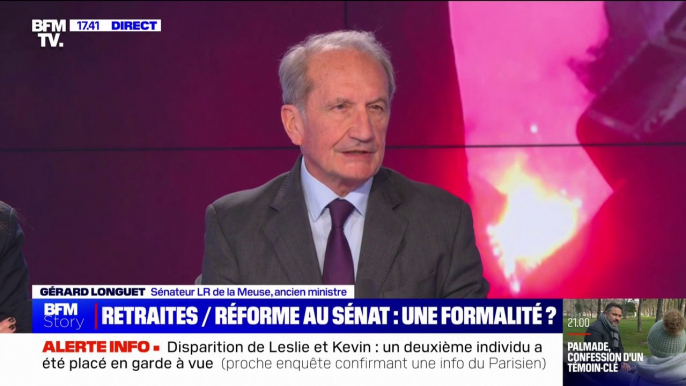 Gérard Longuet: "Je voterai la retraite à 64 ans"